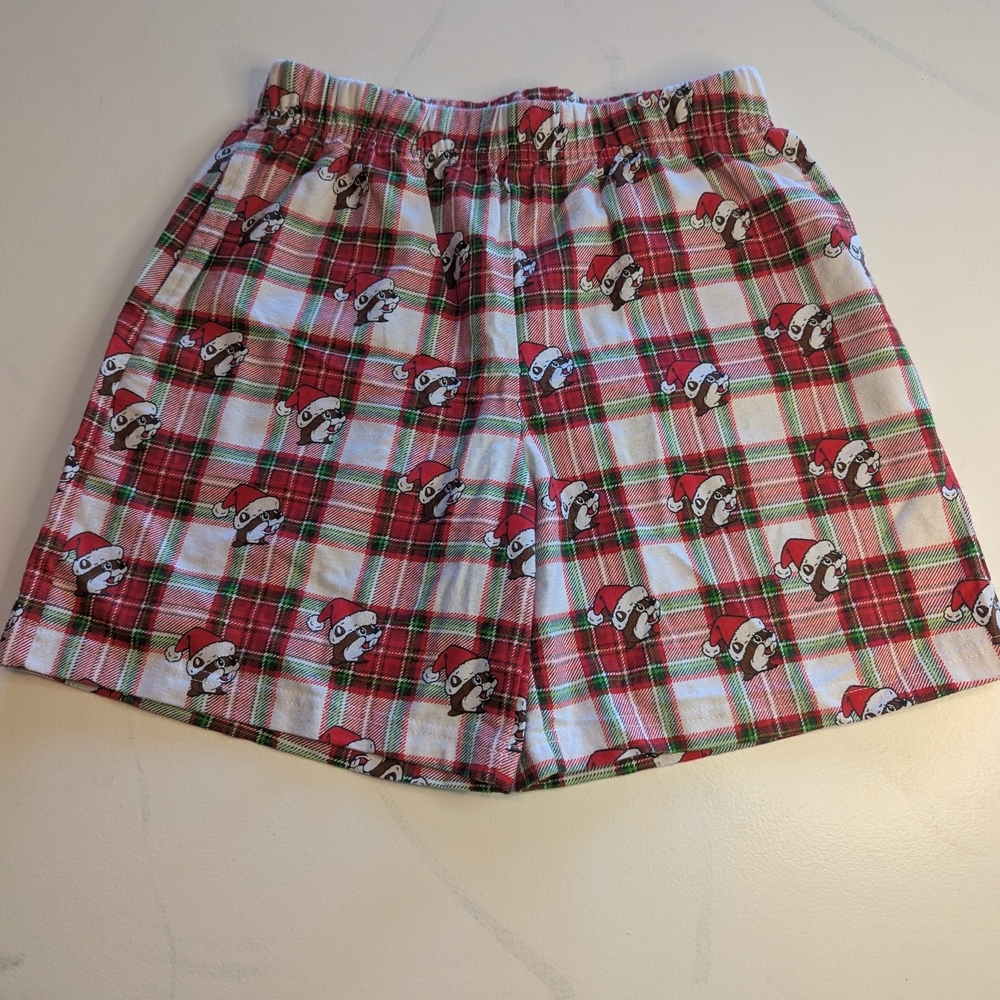 Buc-ees 100% Cotton Christmas Beaver Lodge Shorts Size Medium